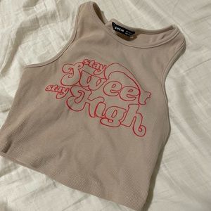 stay sweet stay high crop top